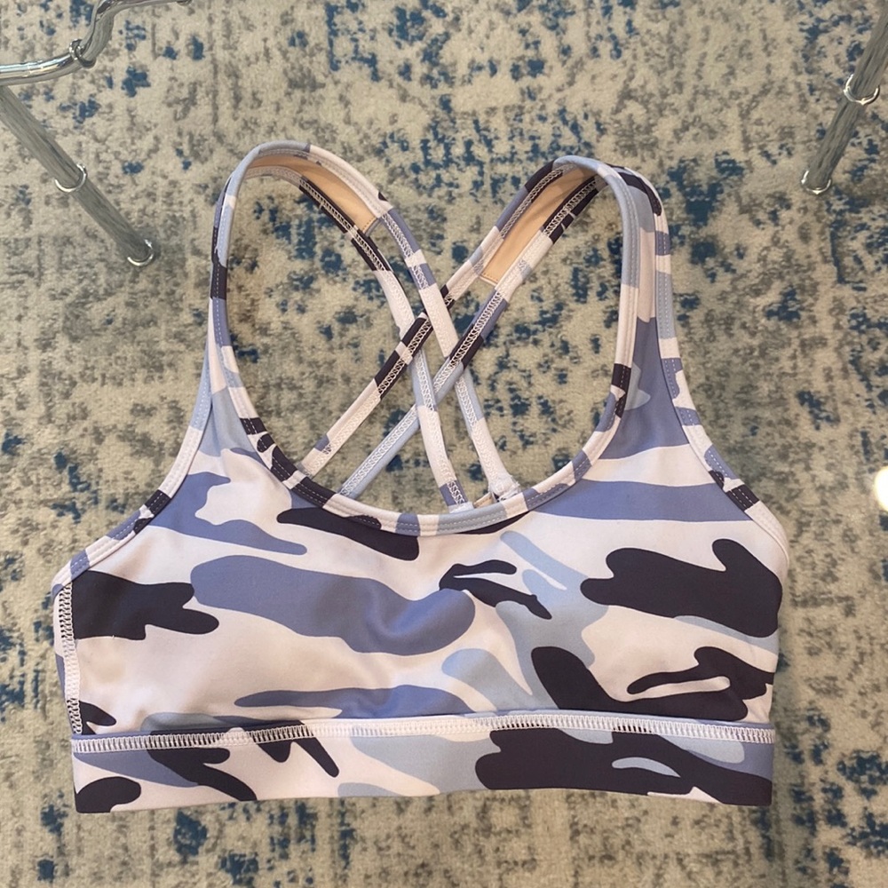 Impakt blue camo sports bra size XS